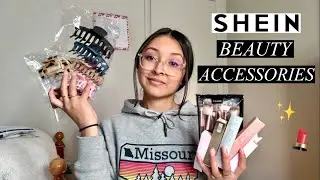 TRYING SHEIN BEAUTY ACCESSORIES AND MAKEUP PRODUCTS! ✨💄