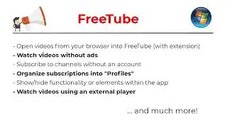 FreeTube - YouTube without ads, organized subscriptions and much more!
