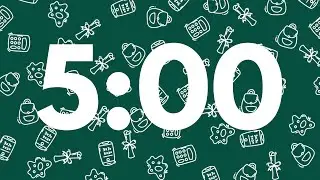 5 Minute Timer with Music 🎵 Happy Classroom Countdown