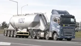 43 Volvo Trucks on the Road around New Zealand's South Island