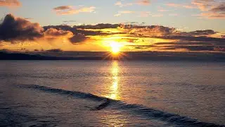 Ocean Sunrise ASMR | Real Sea Sounds | 4K No Music