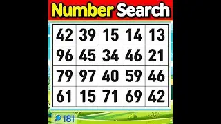Number Match. Introducing the ultimate brain training game.【Memory | brain game | Quiz 】#181