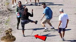 Epic Snake Chase Prank!