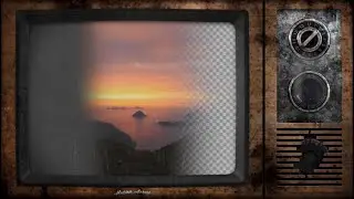 Broken Retro Television Overlay Stock Motion Graphics