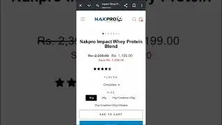 Nakpro Impact Whey Protein 🔥 USE CODE : RANOJAY5 ✨ #shorts #fitness #gym #wheyprotein
