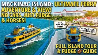 Mackinac island 🏝️ Ferry Ride ⛴️ 🥰 Beautiful and iconic journey 🤩