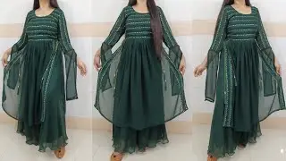 Naira Style Gathering Slits kurti/Frock Cutting And Stitching/ चाक वाली फ्रॉक/ High Slits Kurti DIY