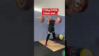 Ferg 133kg/293lb Clean and Jerk Attempt | Big Bend Strength | OlyStrong | Olympic Weightlifting