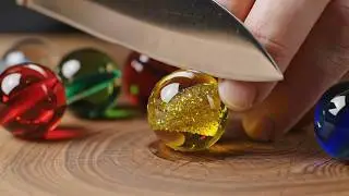 Satisfying Glass Cuts ASMR 🍓 | 20 Minutes of Focus & Calm