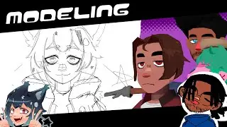 Making thumbnails and modeling space cat girls