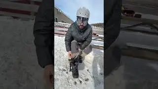 The easiest way to get your ski boots on #skiing #ski #skiboots