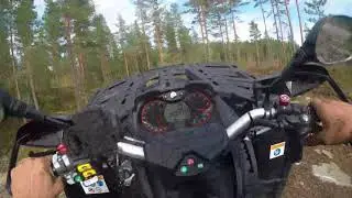 Can Am Outlander 1000 XT-P In Deep Forest In Norway
