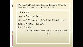 1  Shares Total Dividend