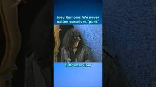 Joey Ramone: We never called ourselves 