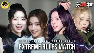 WWE 2K25 KPOP - Dahyun Sana vs Karina Winter - Extreme Rules - (Requested) WWE 2K POP #pae8tube