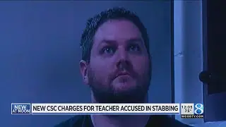 Teacher charged in stabbing accused of sex misconduct with student