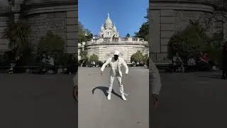 Dancing in front of Sacre coeur Paris. #shorts #paris #sacr&eacute;coeur #youtubeshorts #dancing