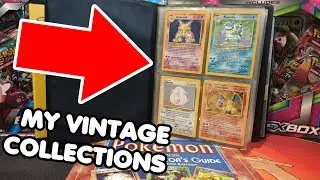 MY VINTAGE COLLECTIONS! Base Set, Jungle, Fossil & Team Rocket complete!