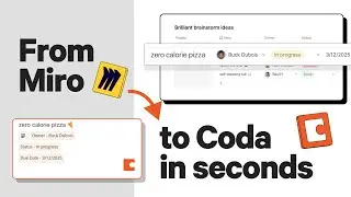How to set up and use the Coda app for Miro