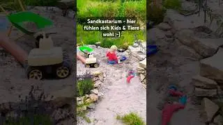 Sandkastarium - Wohlf&uuml;hlort f&uuml;r Kids, Tiere und Pflanzen ;-) #Sandkasten #Sandarium #Garten