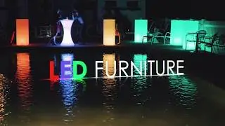 Led Furniture: Illuminate Outdoor & Indoor Environments Creating a Trendy Setting Patrons Will Love