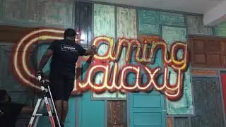 gaming galaxy (neon effect graffiti )