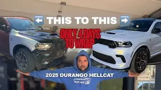 WE ONLY HAD 4 DAYS TO WRAP OUR DURANGO HELLCAT! #wrapinstall #wrap #vinyl