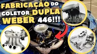 FABRICA&Ccedil;&Atilde;O DO COLETOR DUPLA WEBER 446 PARA MOTOR AP! PROJETO AMBICIOSO PARA O FORD VERSAILLES....