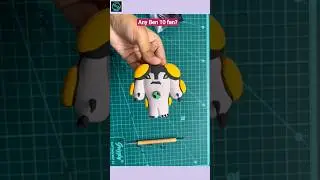 DIY Ben 10 alien clay miniature Cannonbolt @diytoshine #viral #shorts #cartoon #nostalgia #alert