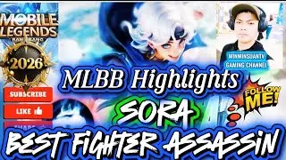 MLBB Highlights Sora new hero fighter assassin very strongest unstoppable gameplay.