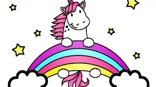 how to draw easy unicorn 🥳 self made art and craft