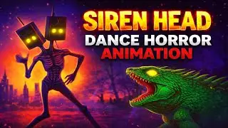Siren Head Dance Horror Animation | Creepy Cartoon Monster Cinematic Scene