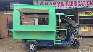 चलता फिरता फूड कार्ट| E- Rickshaw Food Cart In India - Food cart business ideas Ananya Cart Makar