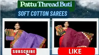 Offer Price|Pattu Thread Buti Soft 120 Count Cotton Sarees |99856 92476|Wholesale Shop |FreeShipping