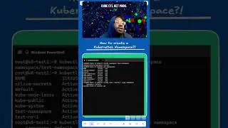 How to create a kubernetes namespace?!