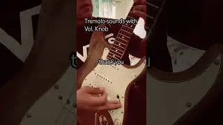 Tremolo sounds with the volume knob. #Fender #dream 65 #universalaudio #stratocaster