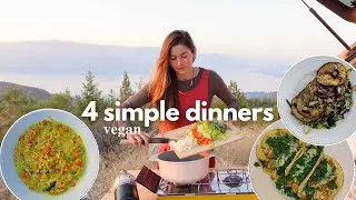 4 dinner recipes with mountain views! 🏔 ( vegan )
