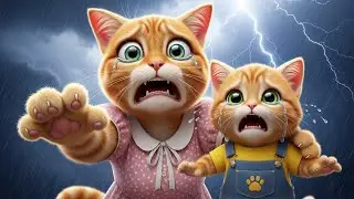 Lost Cat Baby in Heavy Rain 🌧️😭  Mother Cat&rsquo;s Emotional Search & Rescue  AI Short Film