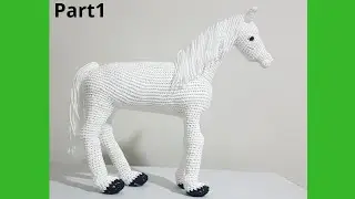 How To Make Crochet Amigurumi Horse part1 Tutorial English Free Pattern For Beginner's
