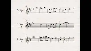 SAXOFONE ALTO. DOIS CORAÇÕES. Música de Pedro Salgado.