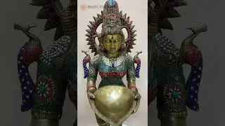Large size deep Lakshmi- An Icon of Auspiciousness #brass #statue #youtubeshorts