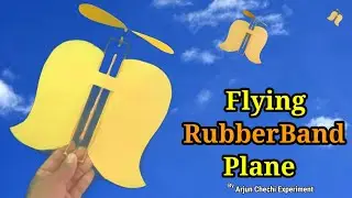 how to make an airplane, how to make Rubber band Propeller plane, how to make paper helicopter