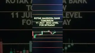 KOTAK MAHINDRA BANK #SHORTS TOMORROW LEVELS #shorts  11th JULY 2022