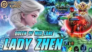 LADY ZHEN Best Mid Lane QUEEN OF MAGE | Technique & Strategy Gameplay - Honor of Kings (HOK)