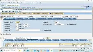 3 PURCHASE ORDER CREATION & EDIT.After Mechanical/Civil Engineering.S.A.P MM Supply Chain Management