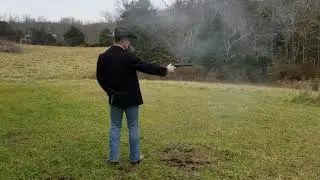 Caleb shooting 36 cal muzzle loader