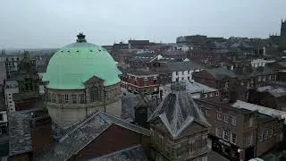 Wolverhampton Beatties store and Eye Infirmary in Ruins.