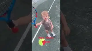 👟👶Toddler enjoying his new tennis shoes! #family #tennis #playtime