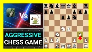 Aggressive Chess Engine Game, Stockfish 16.1 vs Slow Chess Blitz 2.9, Watch and Learn