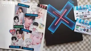 🧊 TXT freeze journal making + sticker unbox //KALL MART// 0X1=LOVESONG | TXT fanart | kpop journal